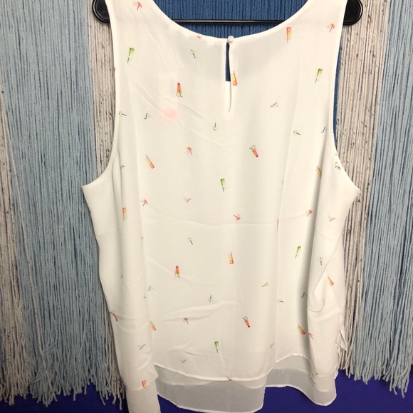 Cute Cocktail Layered Tank Top - Picture 5 of 9